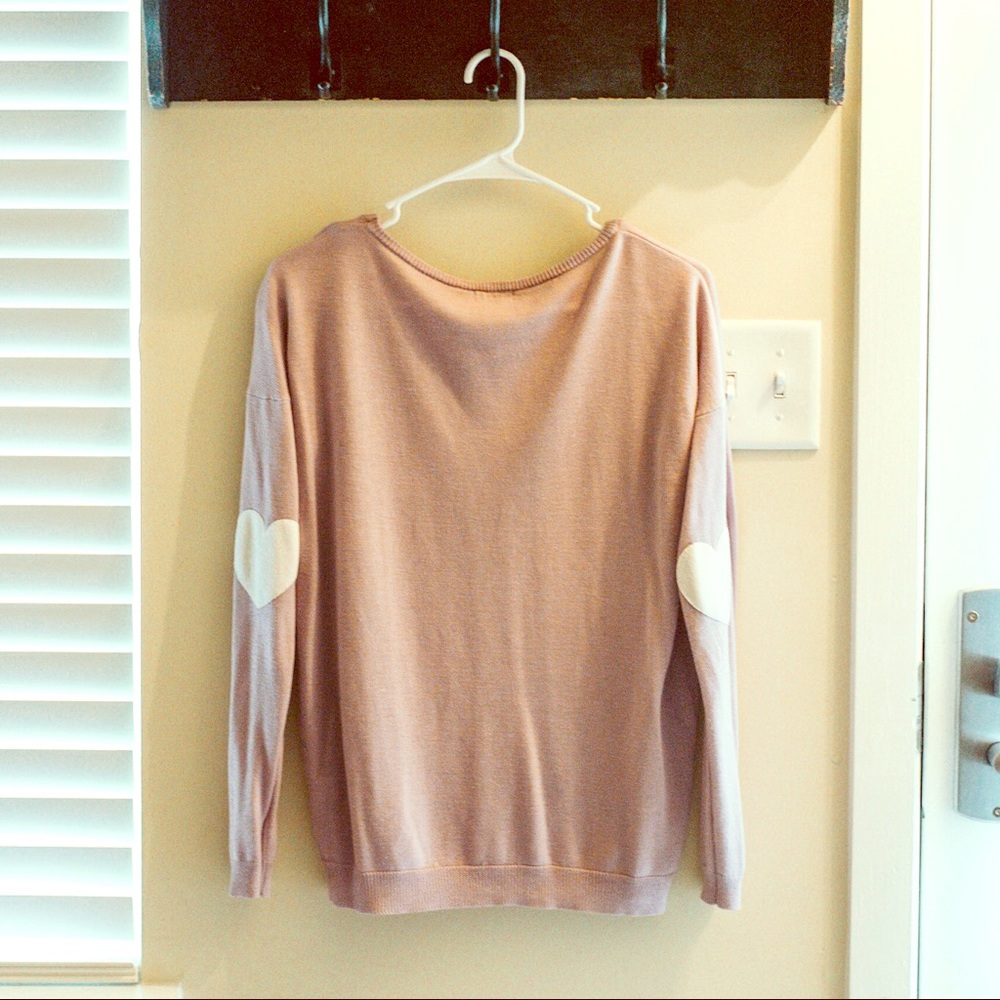 Lavender Tobi Heart Sleeve Top